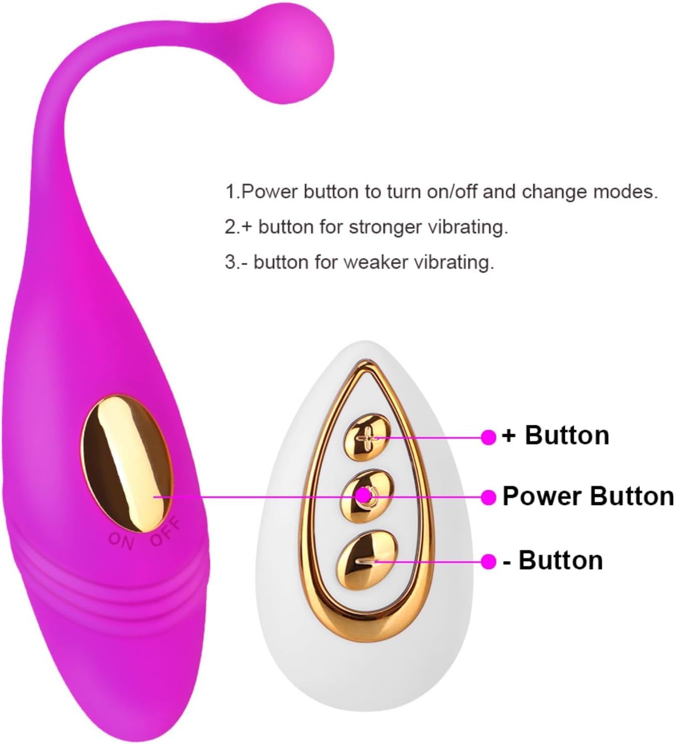 Remote Controlled Clitoris Stimulating Vibrating Egg