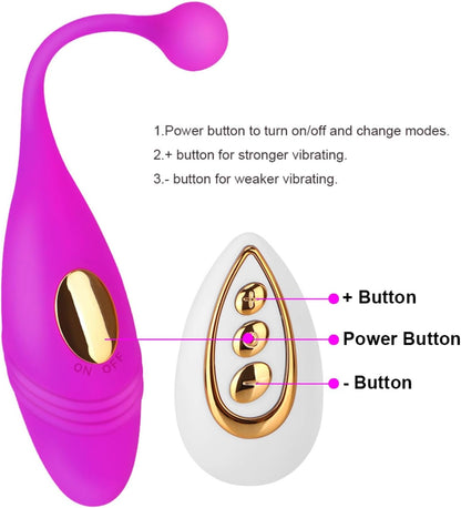 Remote Controlled Clitoris Stimulating Vibrating Egg