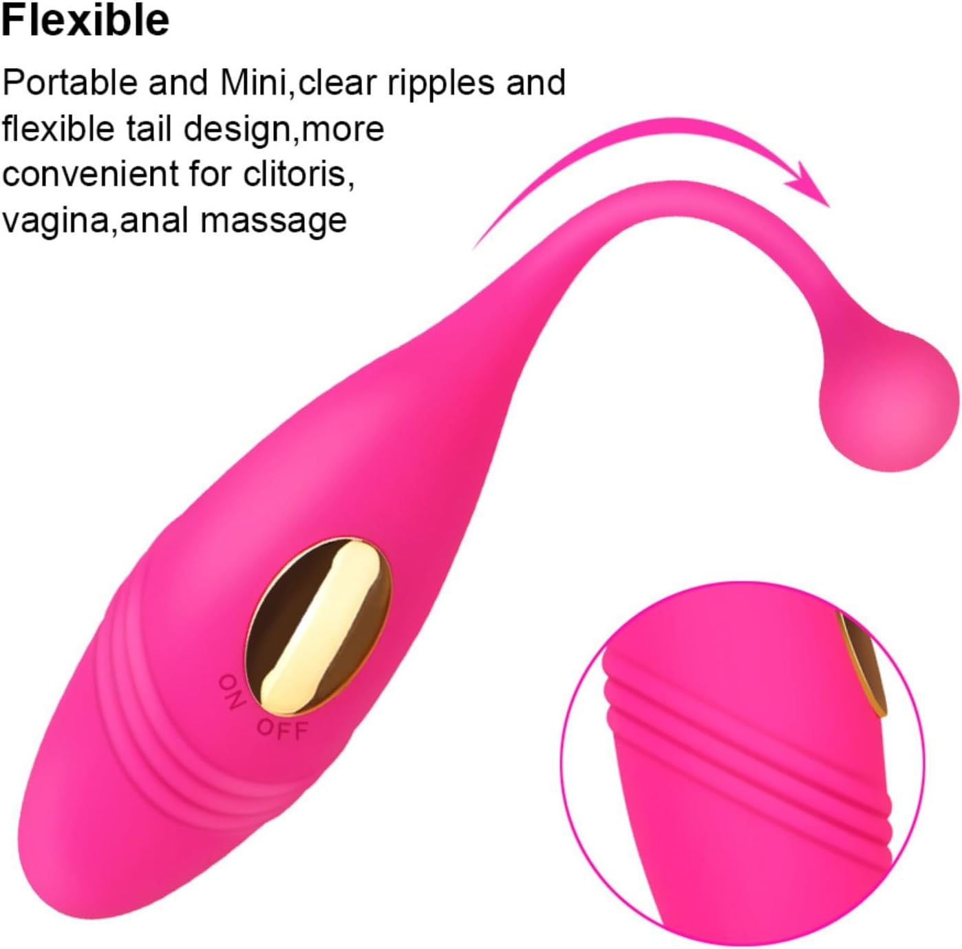 Remote Controlled Clitoris Stimulating Vibrating Egg