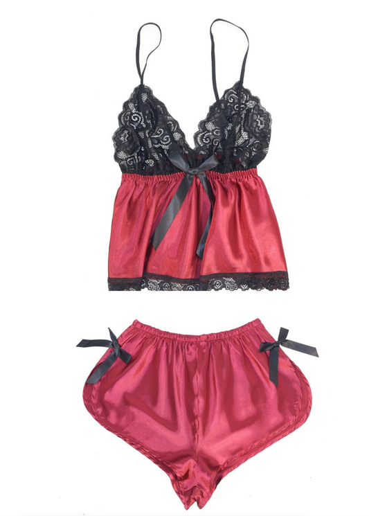 Satin Cami & Shorts Set