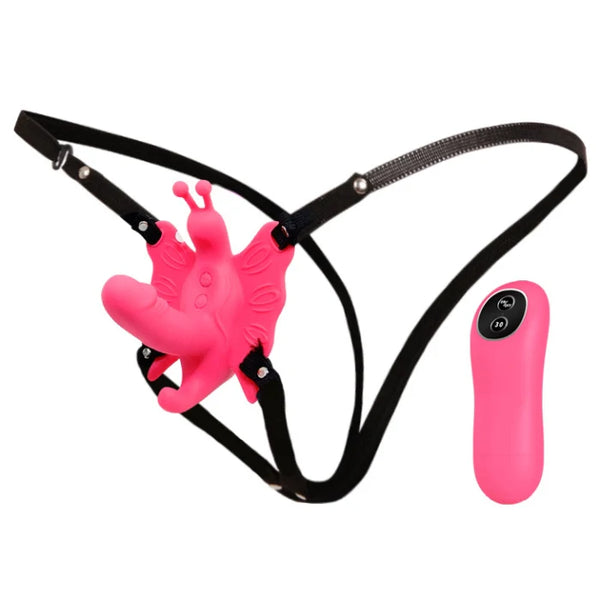 ULTRA BUTTERFLY REMOTE CONTROL STRAP ON VIBRATOR